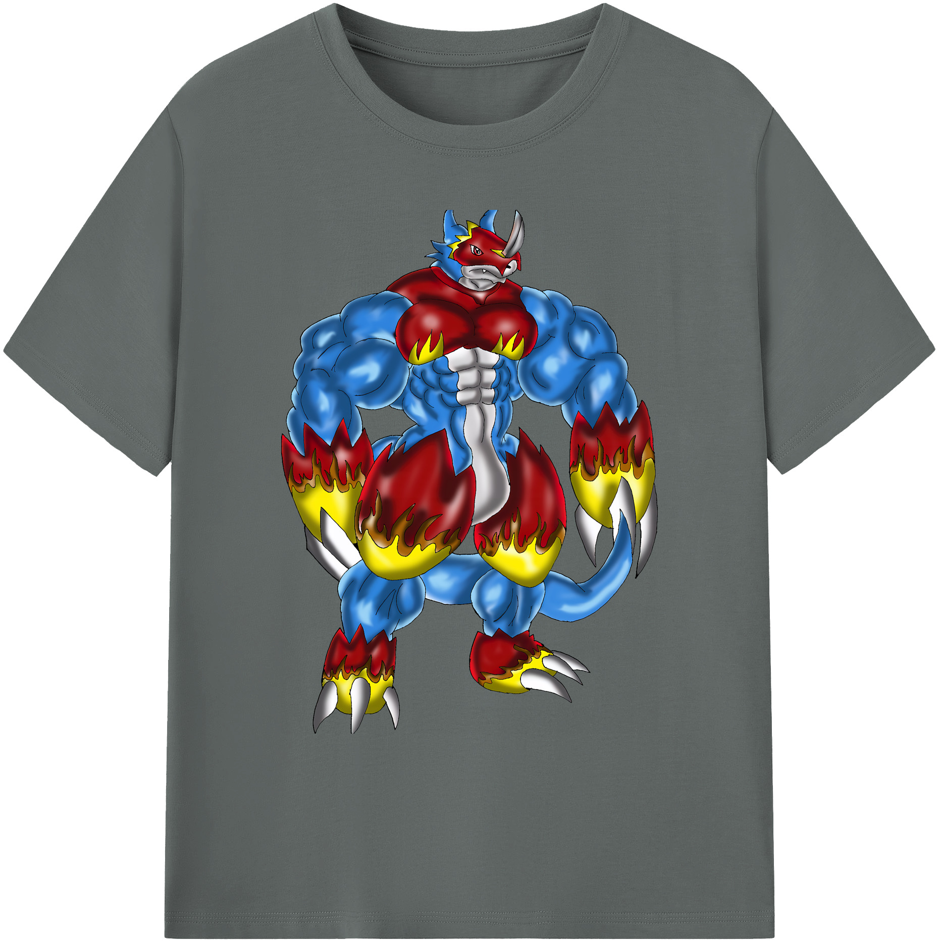 （画像用） Digimon デジタルモンスター/デジモン 綿100％ メンズ半袖Tシャツ｜肌触りやわらか＆通気性